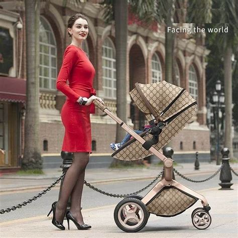 hot mom stroller gucci